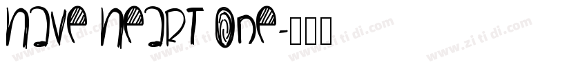 Have Heart One字体转换